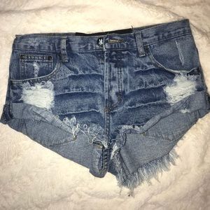 One Teaspoon denim shorts